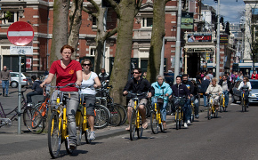 Cycling in Amsterdam