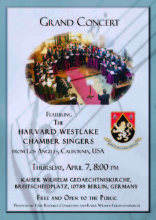 Harvard Westlake Chamber Choir in Concert