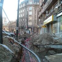 Typical Bucharest Sidewalk