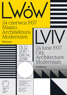 Lviv on the 24th June 1937.City, architecture, modernism