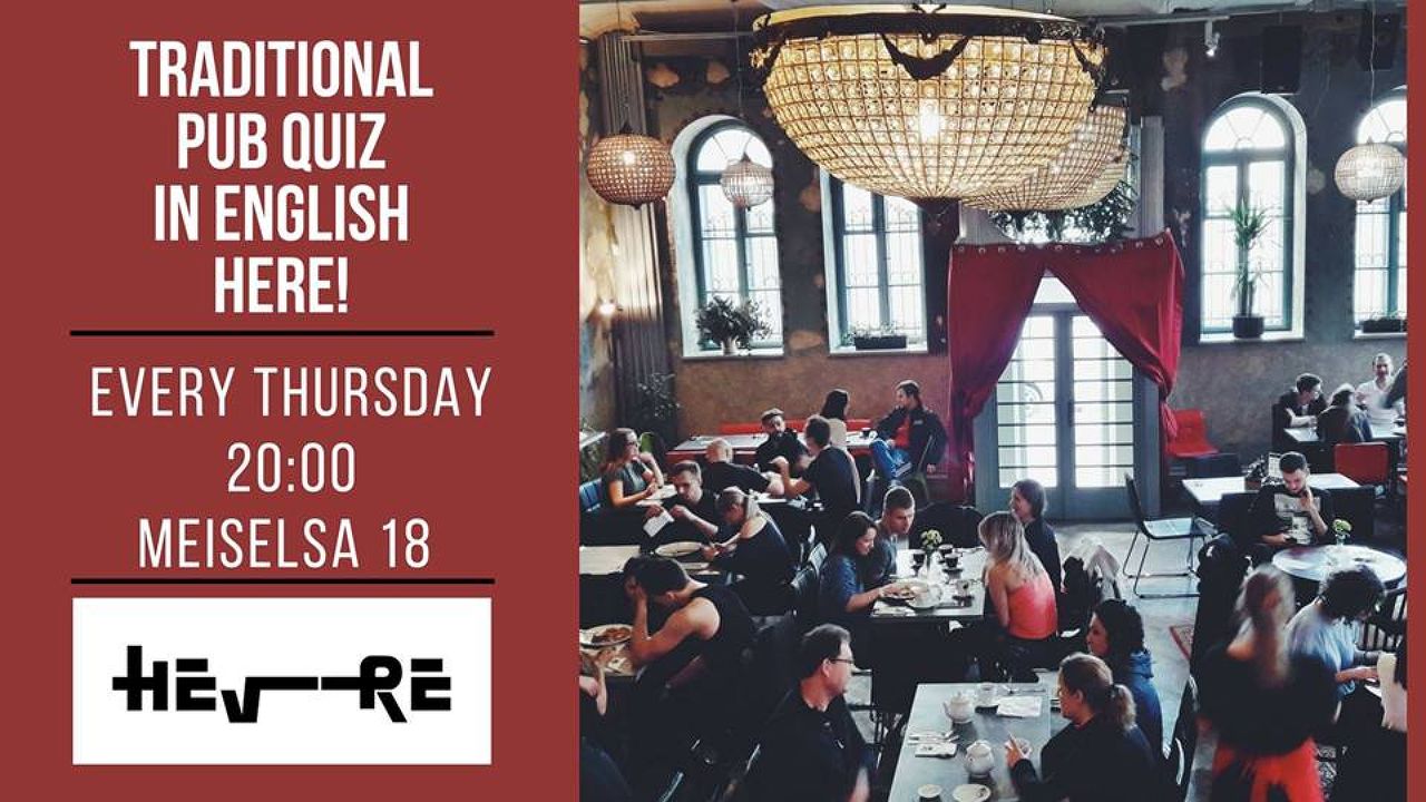HEVRE Traditional Pub Quiz Night in English!