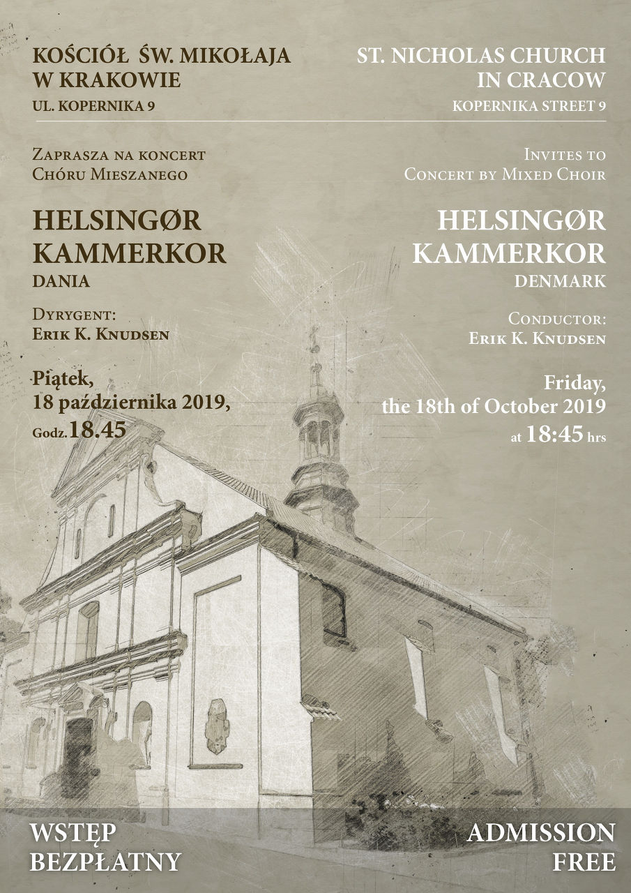 Evening concert by Danish choir Helsingør kammerkor