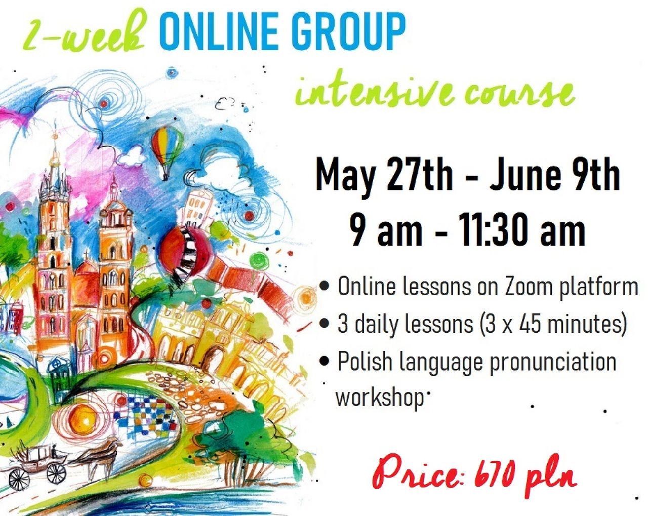 Two Week Intensive Polish Language Online Courses at VARIA