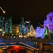 Illuminated Triple Bridge