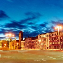 Night lights of Nezavisimost square