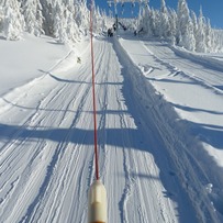 at  the ski-lift