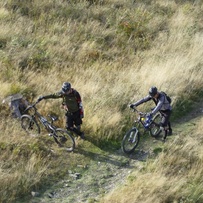 downhill ride Skrzyczne