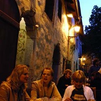 Street Cafe at Night